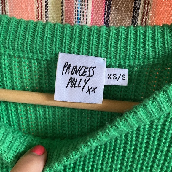 Princess Polly green XS-S sweater - Picture 2 of 5